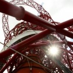 The ArcelorMittal Orbit sculpture after its official unveiling at the Olympic Park, London. (AP Photo/Tim Hales)
